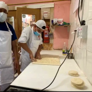 planchas sanitarias para corte de hallullas.